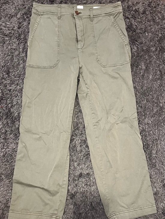 GAP Pants - GAP Women's Olive Straight-Leg Utility Pants Size 10